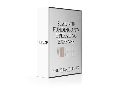 Start-Up Funding and Operating Expense Funding Worksheet