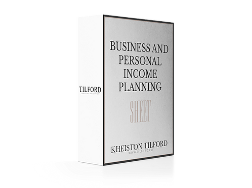 Business and Personal Income Planning Sheet